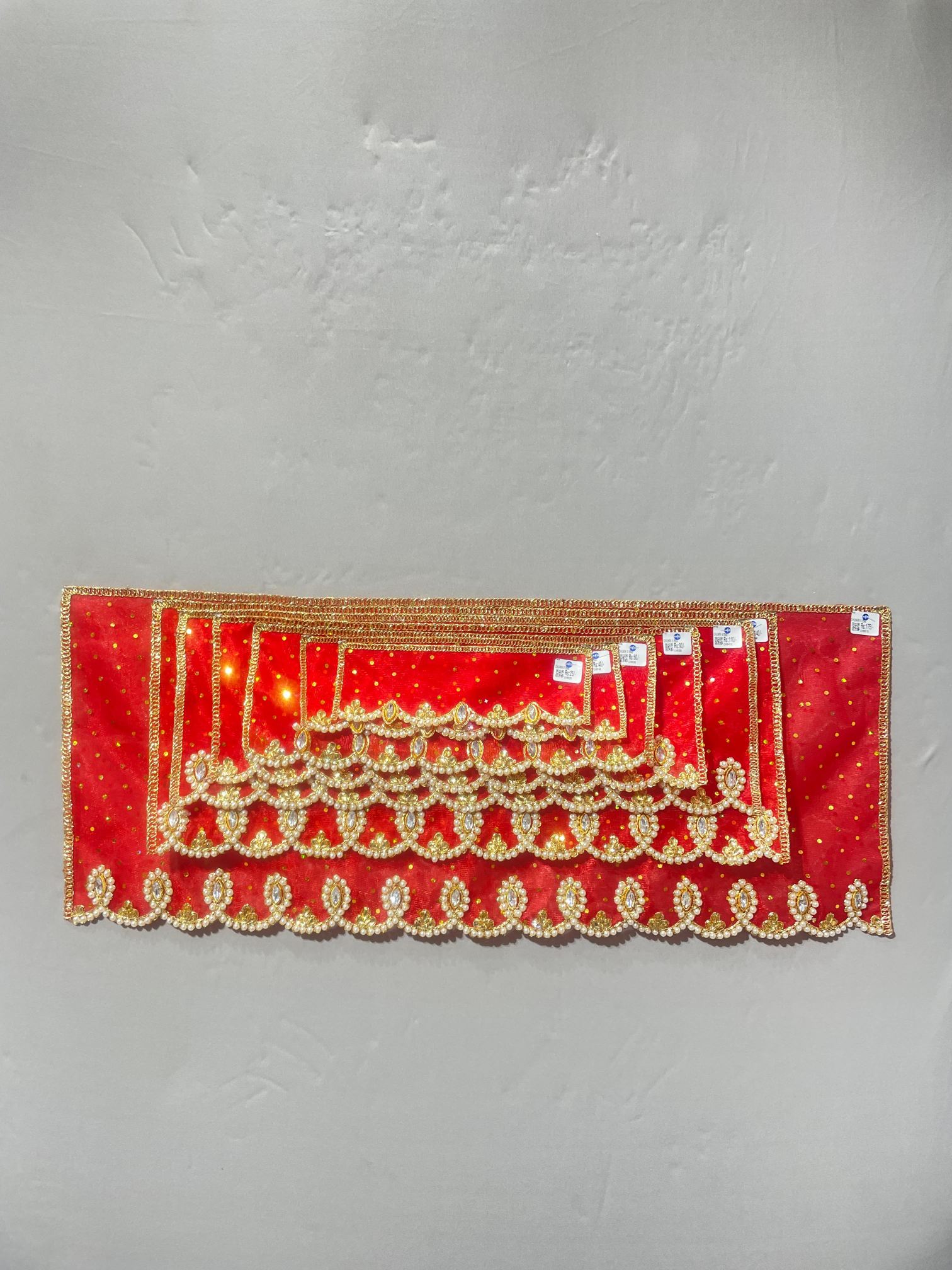 Maheshwari Fancy Store - Red Colour Kundan Chunri